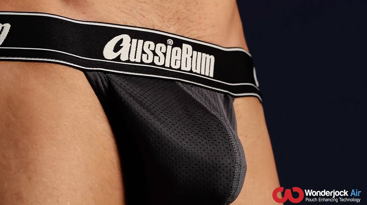 Push-up Jockstrap AussieBum s kapsou Wonder Jock WJ Air Charcoal15